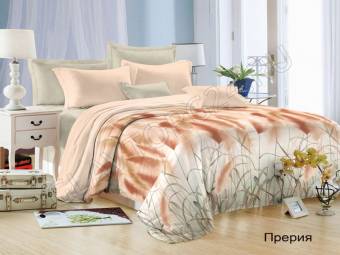 КПБ Семейный  Satin collection Микросатин Прерия 2Под143*215+Пр220*240+2Нав(70*70)