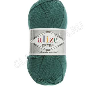 Пряжа "Extra" 10% шерсть, 90% акрил 220м/100гр (156 петроль) 2627062