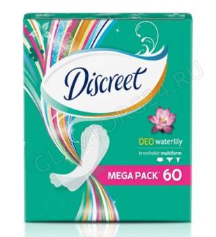 Олвэйз дискрит прокладки на каждый день мультиформ део Water Lily 60/8шт