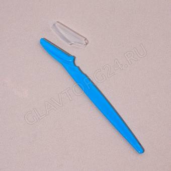 Бритва для коррекции бровей, с защитным чехлом, 15 см, цвет МИКС