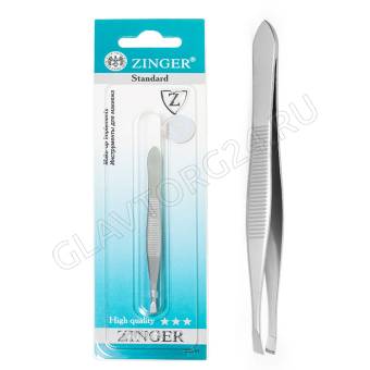 Пинцет скошенный  zs-86014-S