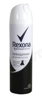 Рексона антиперспирант-спрей жен. 150мл/6шт Невидимая на Черном и Белом