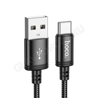 Кабель USB штекер-Type-C штекер HOCO X109 3м черный