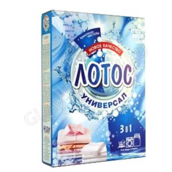 Лотос порошок Универсал 3в1 смс 450гр коробка/26 Барнаул  ( нарушена упаковка)