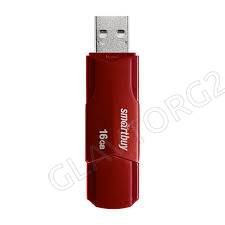 Модуль памяти 16Gb USB 2.0 SmartBuy Clue красный