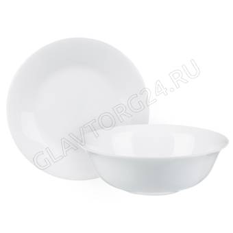 Набор столовой посуды 8пр.(тар. 17,5см-4шт./салат. 16,5см-4шт.) опаловое стекло MILLIMI арт. 818-156