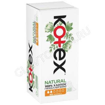 KOTEX прокл ежедневные 40 шт NATURAL нормал   /16