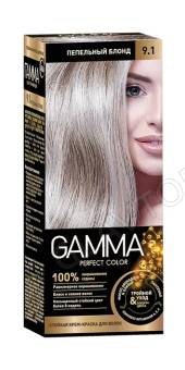 GAMMA PERFECT COLOR крем-краска для волос тон 9.1 Пепельный блонд/20