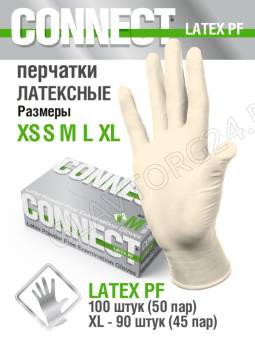 Набор перчаток латексные медицинские смотр нестерил неопуд CONNECT SRI TRANG р-р(XL) (45пар/90шт) 