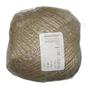 Шпагат льно-пеньковый 2-х ниточный полир. 1.25 ктекс 100м