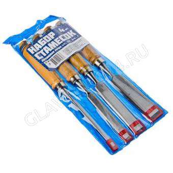 Набор стамесок 4пр пластиковая ручка