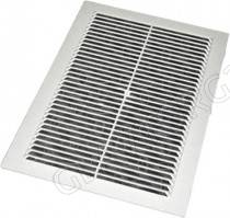 Вентиляционная решетка, пластиковая, 185*255мм съемная с сеткой/75042