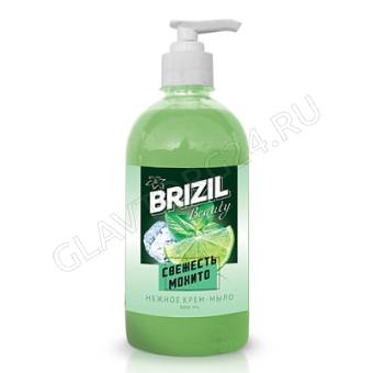 BRIZIL BEAUTY Мыло жидкое 500мл с дозат. свежесть мохито