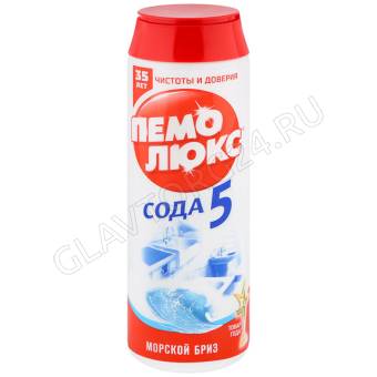 Пемолюкс 480гр сода 7 эффект/16шт.пластик морской бриз 