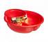 картинка Тарелка менажница 187*168*58мм с подстаканником красный РАСПРОДАЖА!!! от компании ГлавТорг Красноярск