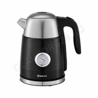 Чайник электрический SAKURA SA-2178BK Premium 1,7л 2,2кВт нерж.сталь черный