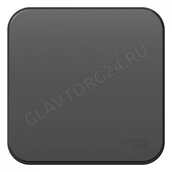 Переключатель проходной 1-кл. ОП Blanca 10А IP20 (сх. 6) 250В с изолир. пластиной антрацит