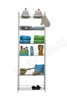 Стелаж 6-ти секционный (189*64,5*29см) белый/3шт 