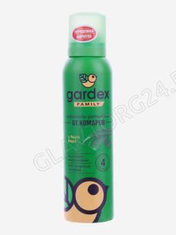 Gardex Family Аэрозоль-репеллент от комаров с алоэ вера 150 мл (6)