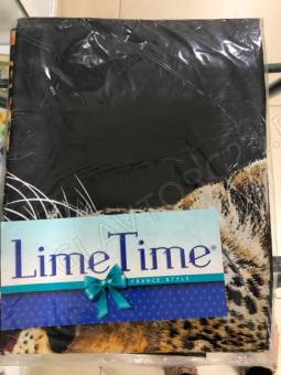 Простыня 200*220см сатин deluxe Lime time