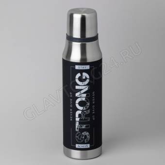 ТЕРМОС 1000МЛ STAY STRONG НЕРЖ./12 арт. 798-106