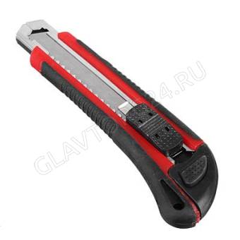 Нож технический 18мм ЕРМАК с выдвижным сменными лезвиями