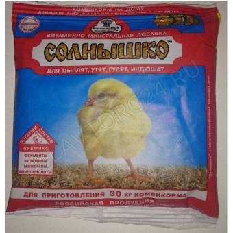 Солнышко д/цыплят 700гр/15 шт
