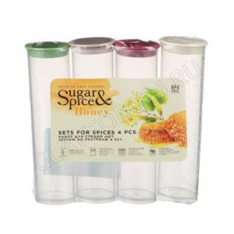 Набор д/специй Sugar&Spice Honey 50мл пластик 4шт. арт. 861-355