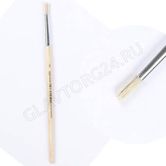 Кисть щетина круглая № 3 ручка дерево Calligrata 670005