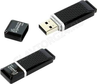 Модуль памяти 32Gb USB 2.0 SmartBuy Quartz черный