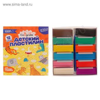 Пластилин 12цв 180г Calligrata