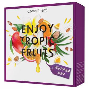ПН Compliment №1400-2 ENJOY TROPIC FRUITS(гель д/душа 200мл + гоммаж д/лица 80мл), 10шт 
