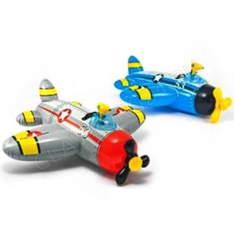 INTEX Игрушка для катания верхом с водн.пистолетом Самолетик,2в,132*130см, от 3 лет, 57537