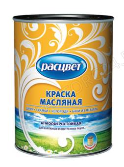 Краска масляная Расцвет 2,7кг черная (замята)