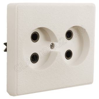 Розетка 2 СП Белая Церковь РС10-У03/90шт