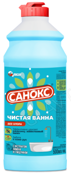 Санокс-Чистая ванна 500мл ср-во д/сантехники/15