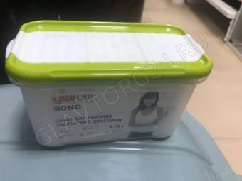 Банка для сыпучих продуктов с дозатором "Krupa" 0,75л GR2235 оливка