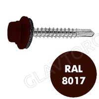СВФС Саморез кровельный RAL-8017 ZP 4,8х35 (250шт) шоколад