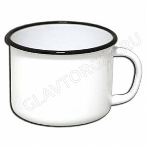 Кружка эмалир. 1,0л светлая С40107