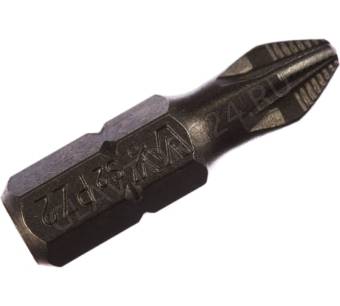 Биты 2шт WP, сталь S2 с насечкой PZ2*25мм/57582