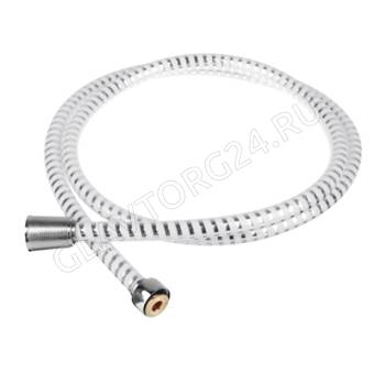 Шланг для душа 150см 1/2"(Имп)-1/2"(Имп), антитвист ПВХ, латунь, серебристо-белый