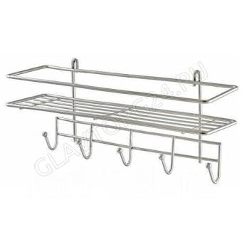 Полка на рейлинг (35*13*25см) хром