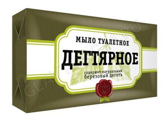 Ординарное туалетное мыло Дегтярное АИСТ 140гр/40шт