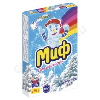 Миф ручная стирка 375гр стиральный порошок /11шт Свежий цвет
