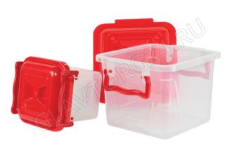 Контейнер квадратный с ручками 15л М1023