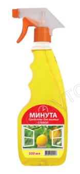 Минута средство д/стекол курок Лимон 500мл/12