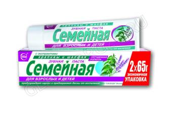 Семейная з/паста 124г Крапива и Шалфей/24 SVOBODA