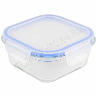 Контейнер 500мл жаропрочное стекло Mallony CRISTALLINO с крышкой из пластика арт. 003125