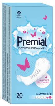 PREMIAL Прокладки женские гигиенические на каждый день PROTECT COMFORT