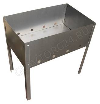 Мангал разборный 300*250*140 без шампуров в коробке 